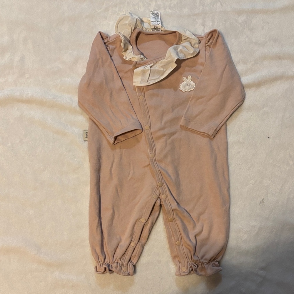 Merebe Adorable pink 100% cotton Kids One Piece 0-6 months